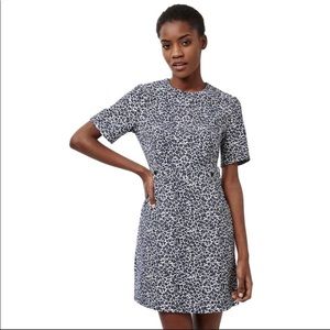 Topshop printed shift dress